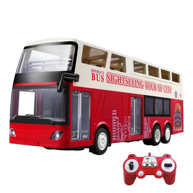 Zdalnie sterowany autobus RC 1:18 Double Eagle (czerwony) E640-003
