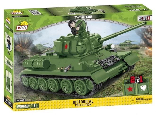 Cobi Konstruktor Czołgu T-34/85 668 Sztuk
