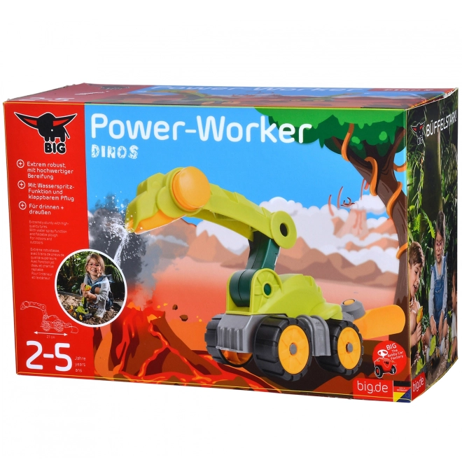 BIG Piaszczysta zabawka Dino pojazd Power Worker