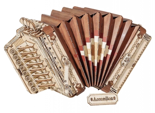 Akordeon - 3D drewniana układanka
