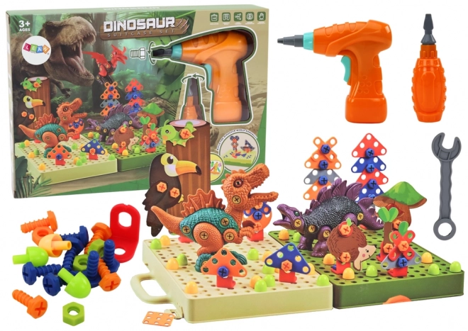 3D puzzle budowlane DIY Dinozaury Odkręcana wiertarka