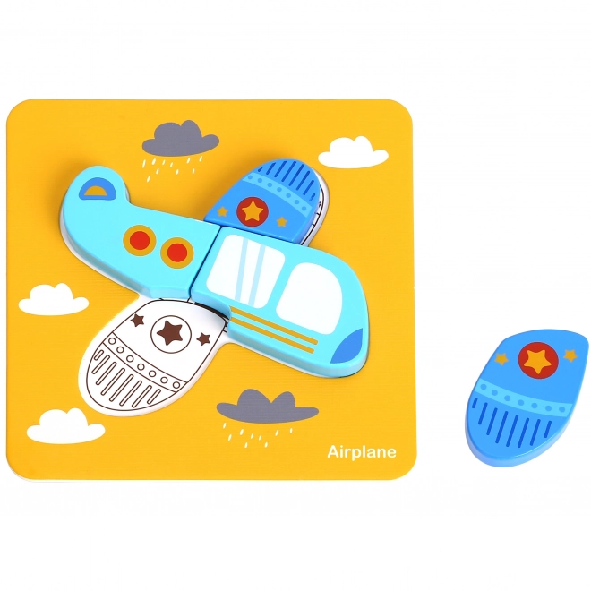 Woopie drewniane puzzle pojazdy Montessori FSC
