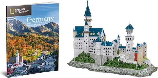 CUBICFUN Puzzle 3D National Geographic: Neuschwanstein, 121 elementów