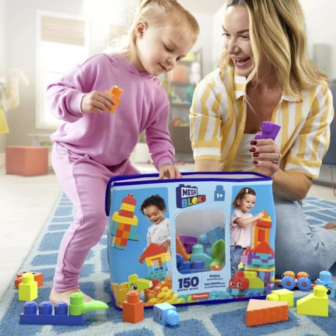 Mega Bloks Wielki worek klocków - niebieski (150 elementów)