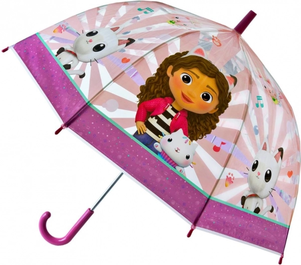 Dziecięcy parasol Gabby's Dollhouse z motywami kotów