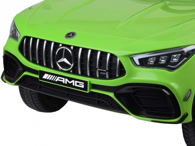Dziecięcy samochód elektryczny Mercedes AMG CLA 45s z efektem bujania – Zielona