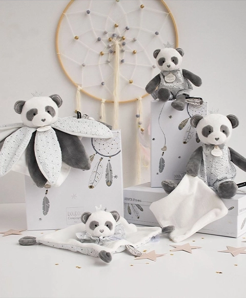 Zestaw upominkowy - pluszowa przytulanka panda