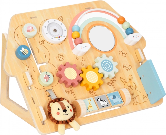 Tooky Toy Duża Drewniana Tablica Manipulacyjna Domek - Centrum Aktywności