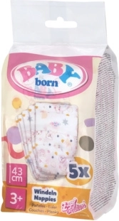 BABY born pieluszki dla lalek 43 cm (5 szt.)