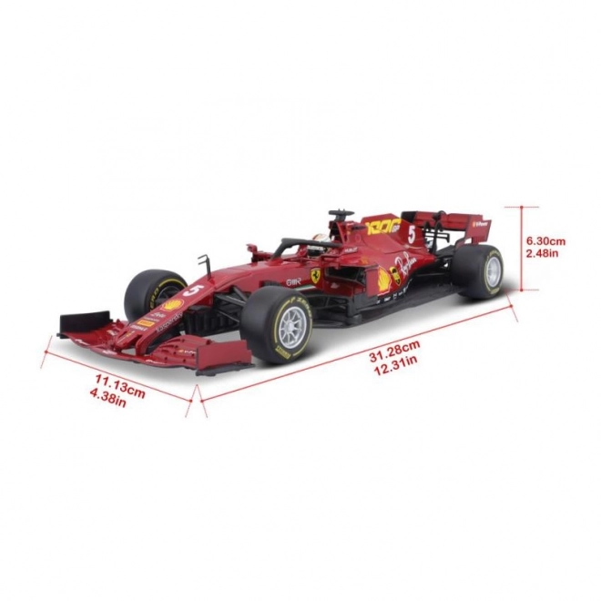 Metalowy model samochodu Ferrari SF1000 F1 2020 GP Toskanii Sebastian Vettel