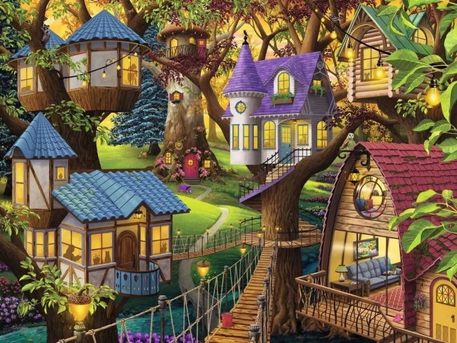 Puzzle Zmierzch w koronach drzew 1500 elementów