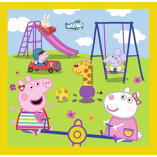 Puzzle 3w1 - Świnka Peppa