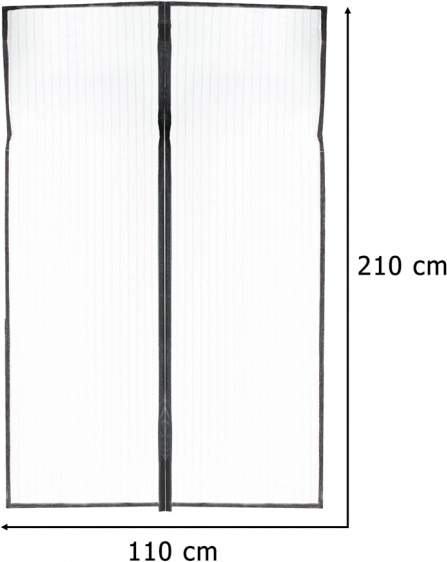 Magnetyczna moskitiera na drzwi 110x210 cm