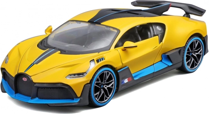 Model auta BUGATTI Divo 1:24 żółty