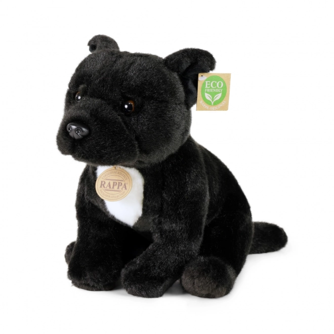 Pluszowy pies Staffordshire Bull Terrier 30 cm czarny ECO-FRIENDLY