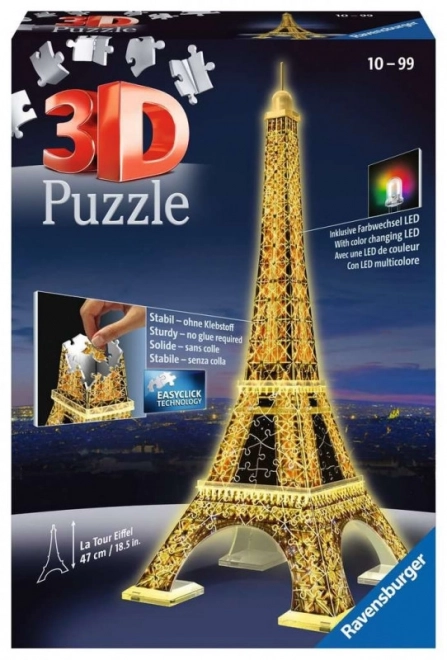 Wieża Eiffla (Edycja Nocna) 3D 216d