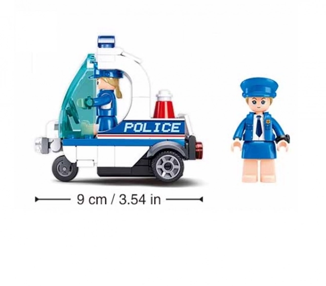 Sluban Metropolis M38-B1217A Policja na trójkołowcu
