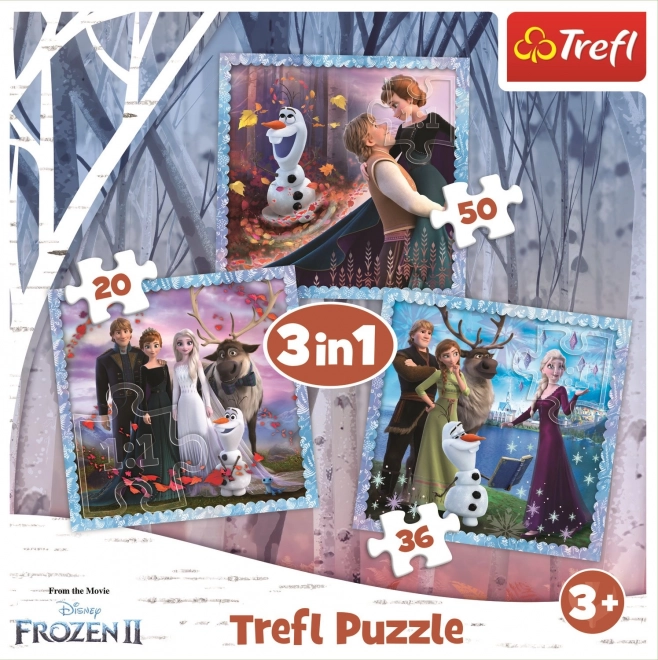TREFL Puzzle Kraina Lodu 2: Magiczna opowieść 3w1 (20,36,50 elementów)