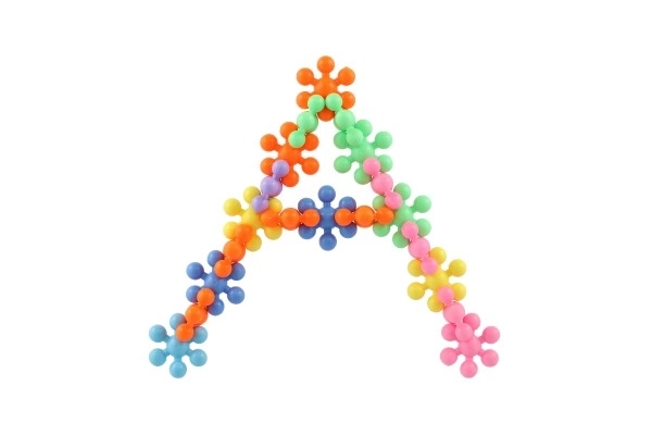 Klocki kwiaty plastikowe w torebce 25x22x4cm