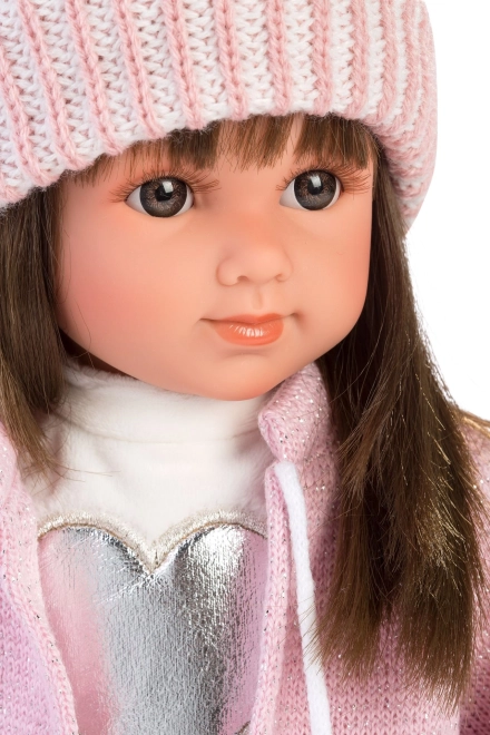 Llorens 53528 SARA - realistyczna lalka z miękkim materiałowym ciałem - 35 cm