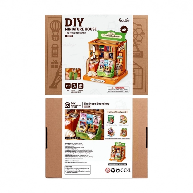 RoboTime Miniaturowy Domek Księgarni