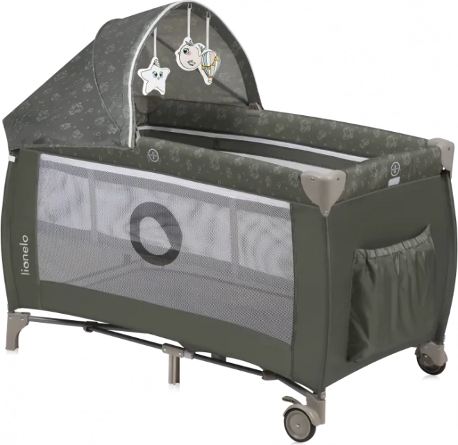 Łóżeczko turystyczne Lionelo Sven Plus Beige Olive