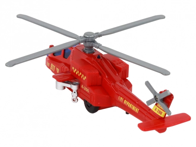 Helikopter ratunkowy z aluminium zasilany mixem dźwięków i świateł