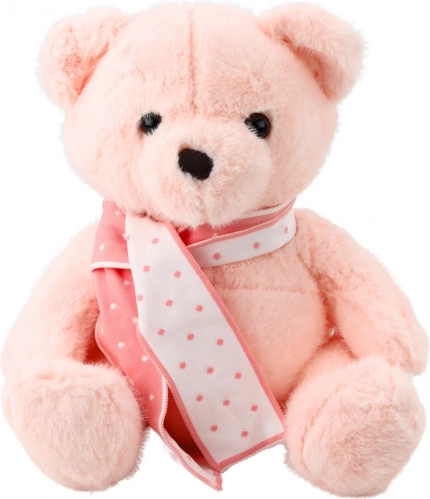 Pluszowy miś Różowy z szalikiem 35 cm