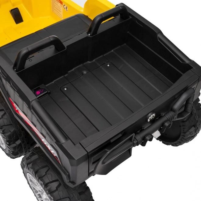 Żółty sportowy dziecięcy quad TX ATV