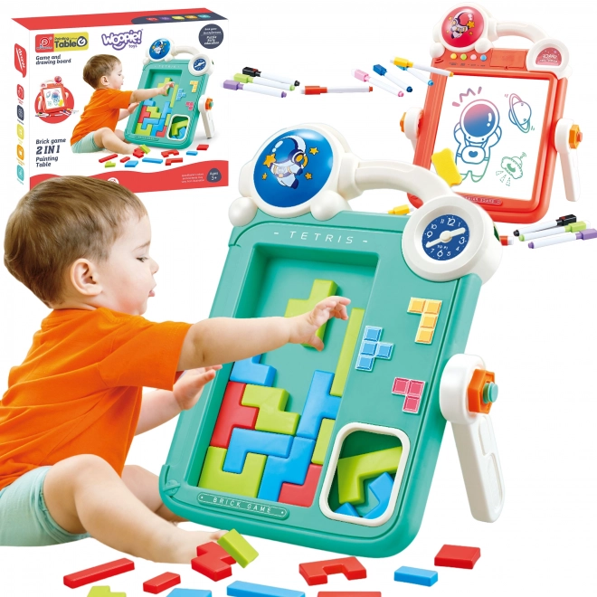 Dwustronna tablica do rysowania i gra Tetris 2w1