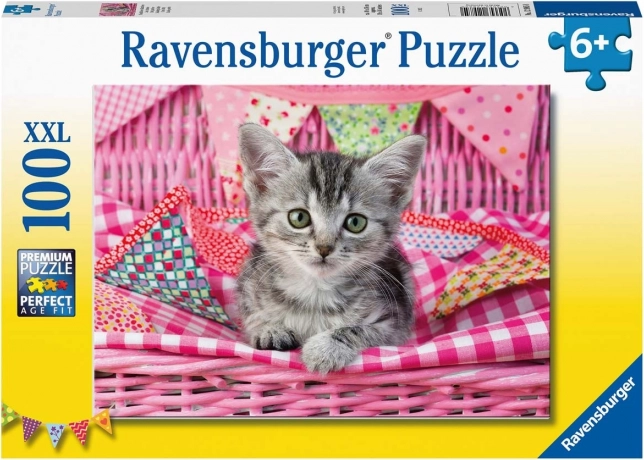 Puzzle 100 elementów XXL Uroczy kociak