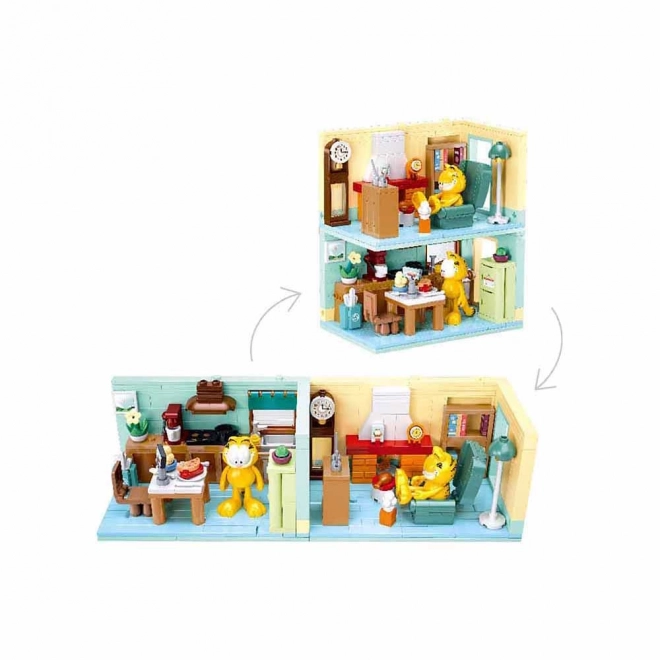 Sluban Garfield w kuchni