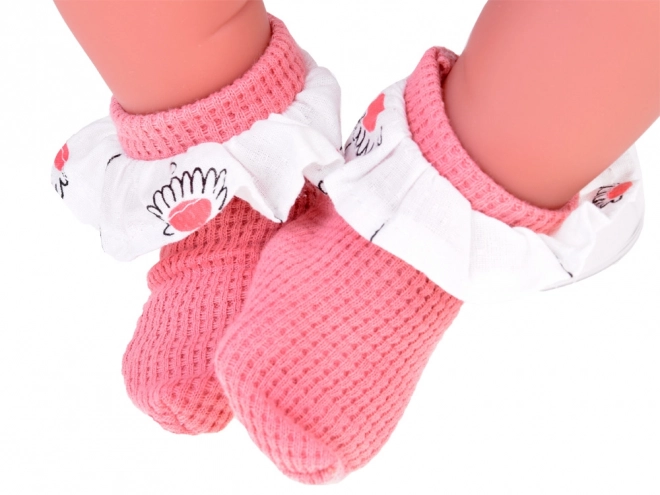 Interaktywna lalka dla dzieci 45 cm w różowym komplecie