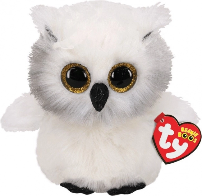 TY Beanie Boos Maskotka - Sowa Austin 15 cm Biała