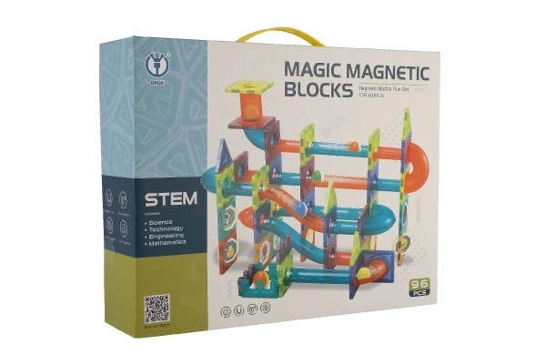 Magnetyczna kulkowa zabawka konstrukcyjna - 96 części