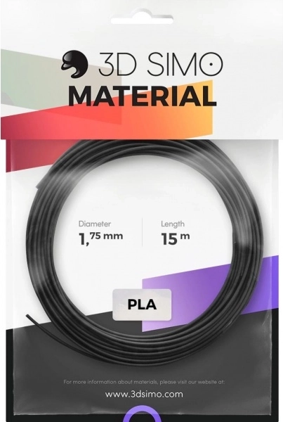 Filament PLA pro do długopisów 3D i druku 3D – zestaw 1,75 mm, 15 m (czarny, złoty, srebrny)
