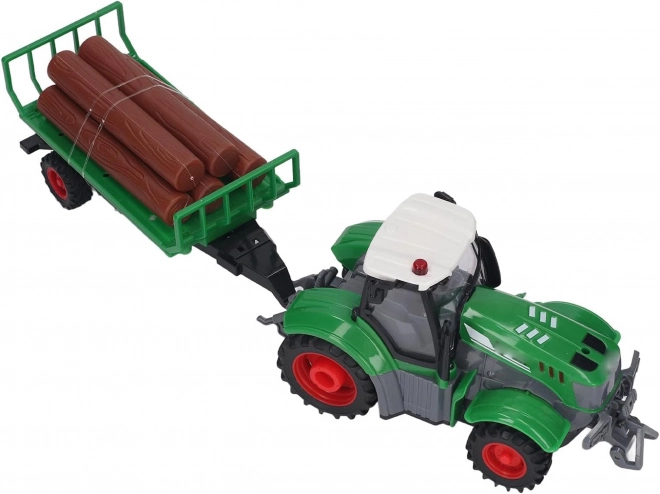 Traktor z przyczepą zdalnie sterowany 1:24