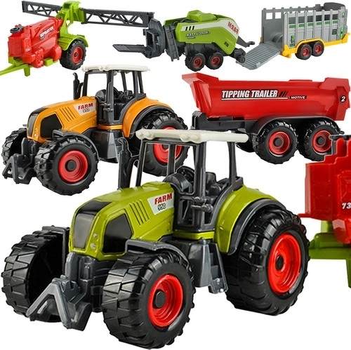 Duży zestaw pojazdów rolniczych – 6‑częściowa farma