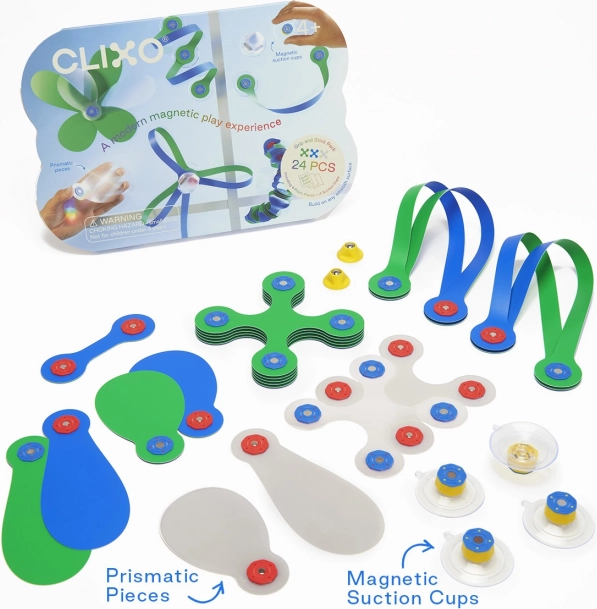 Clixo Grip and Stick, zestaw z elementami pryzmatycznymi