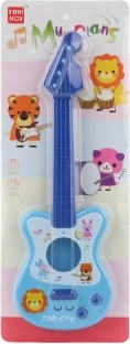 Dziecięca plastikowa gitara niebieska