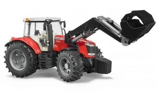 Bruder Traktor MASSEY FERGUSON 7624 z czołowym ładowaczem