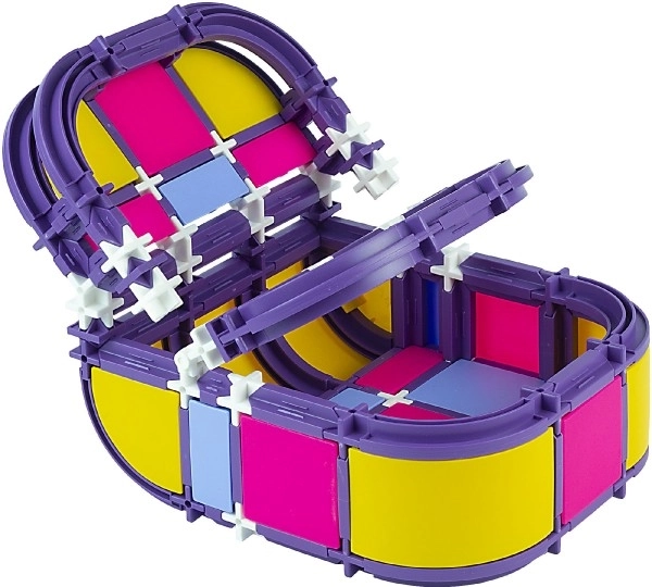 Klocki SEVA RODZINA Wózek plastikowy 293 elementy w pudełku 35x33x5cm 4+