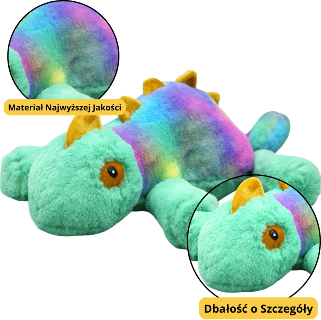 Pluszowy kameleon – kolorowa przytulanka 45 cm