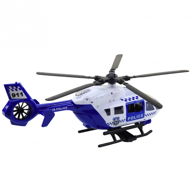 Policyjny helikopter z światłami i dźwiękami