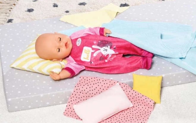 BABY born Aksamitny pajacyk różowy, 43 cm