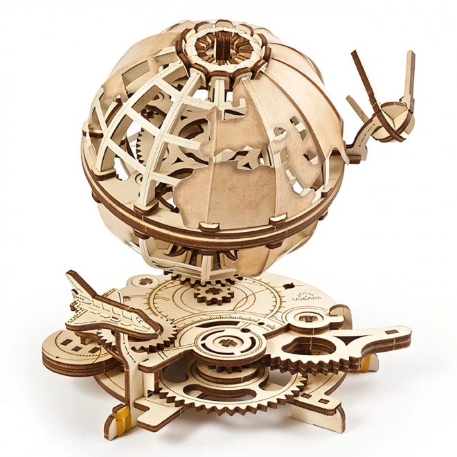 Ugears 3D drewniane puzzle mechaniczne Globus