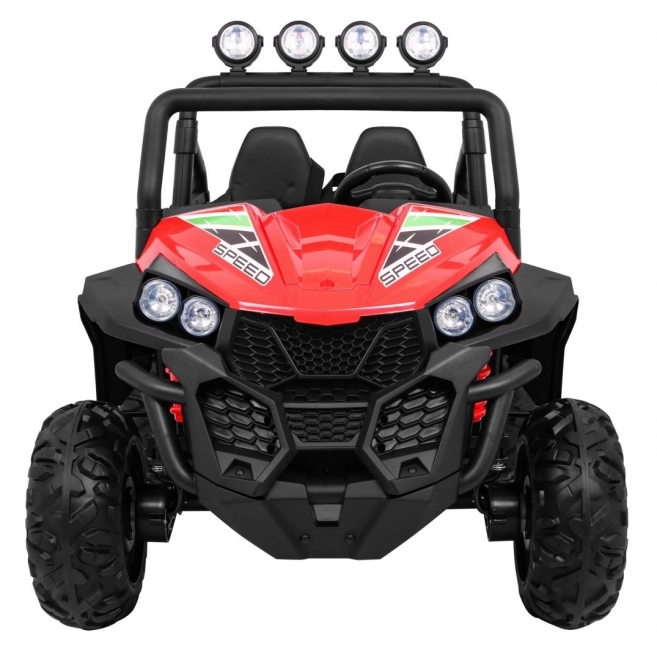 Dziecięcy samochód elektryczny 4x4 z tapicerką, MP3 i efektami świetlnymi