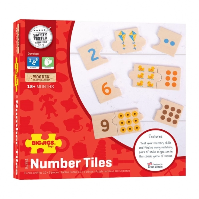 Bigjigs Toys Edukacyjne puzzle do liczenia