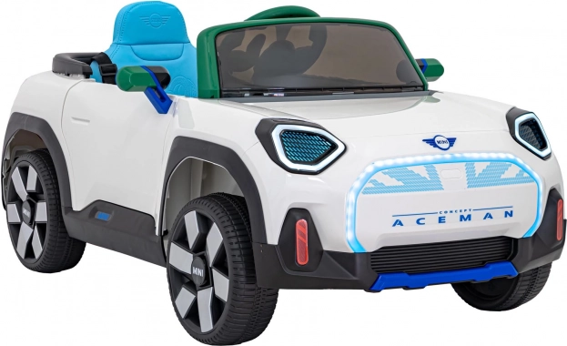 Dziecięcy elektryczny samochodzik Mini Concept Aceman – Biały