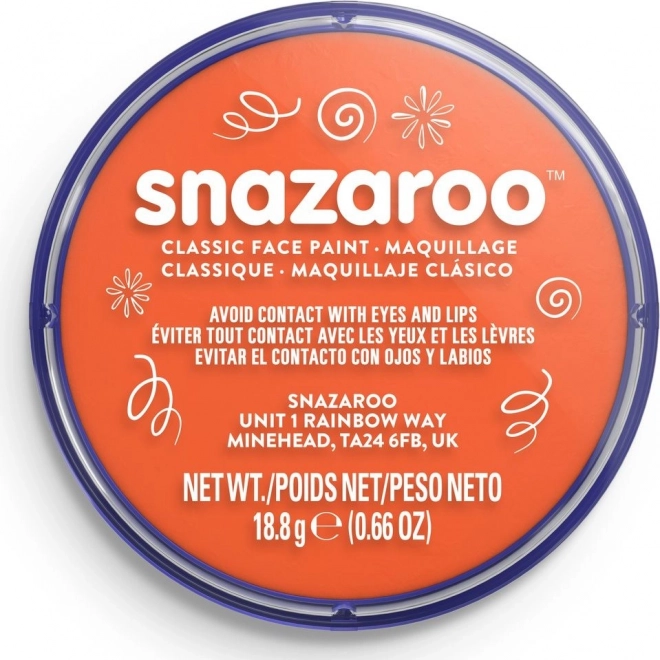 Snazaroo pomarańczowa farba do twarzy 18 ml